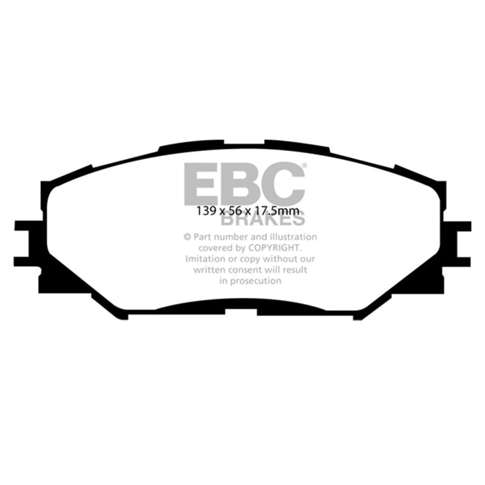 EBC 06-08 Toyota RAV 4 2.4 Greenstuff Front Brake Pads EBC