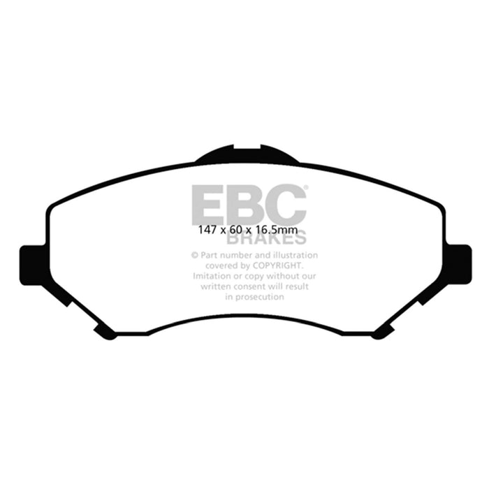 EBC 08-11 Chrysler Town & Country 3.3 Extra Duty Front Brake Pads EBC