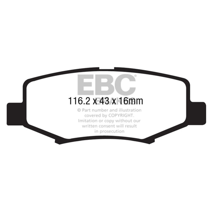 EBC 06-11 Dodge Nitro 3.7 Greenstuff Rear Brake Pads EBC