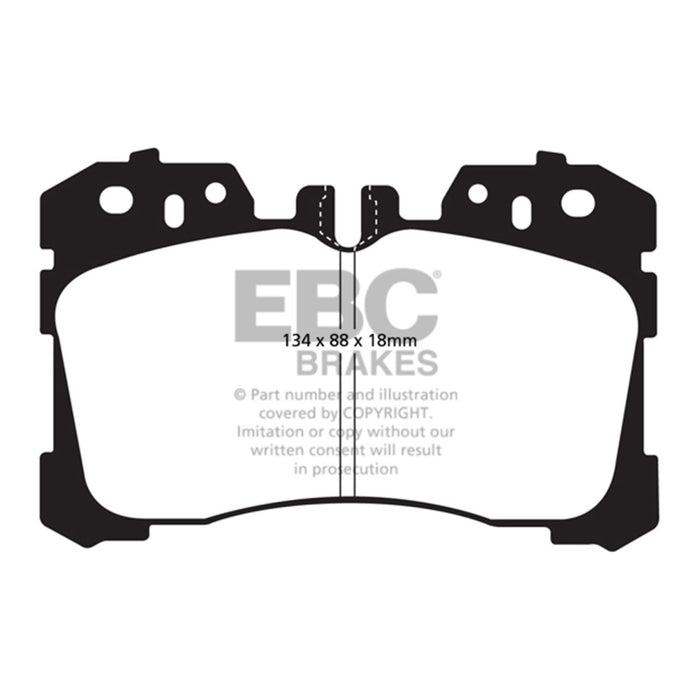 EBC 07+ Lexus LS460 4.6 Yellowstuff Front Brake Pads EBC