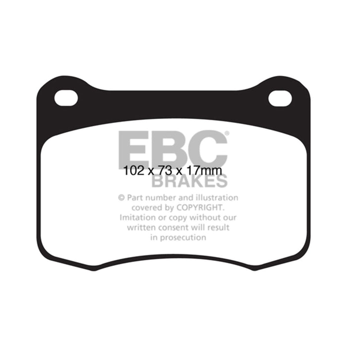 EBC 08+ Lexus IS-F 5.0 Yellowstuff Rear Brake Pads EBC