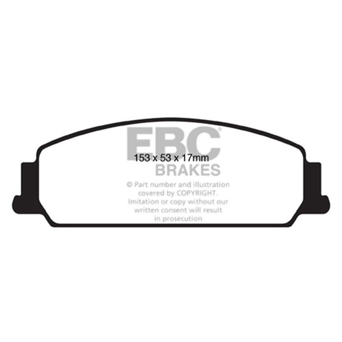 EBC 08-10 Pontiac G8 3.6 Redstuff Front Brake Pads EBC