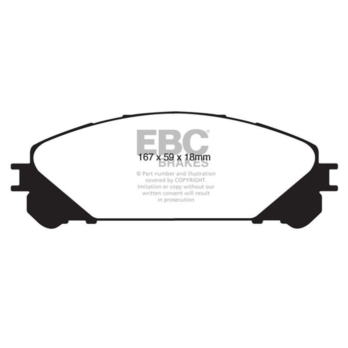 EBC 10+ Lexus RX350 3.5 (Japan) Extra Duty Front Brake Pads EBC