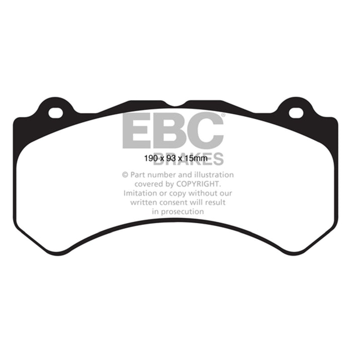 EBC 16+ Cadillac ATS-V 3.6 Twin Turbo Yellowstuff Front Brake Pads EBC