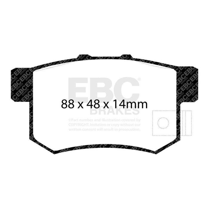 EBC 01-03 Acura CL 3.2 Redstuff Rear Brake Pads EBC