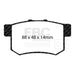 EBC 02-04 Honda CR-V 2.4 Greenstuff Rear Brake Pads EBC