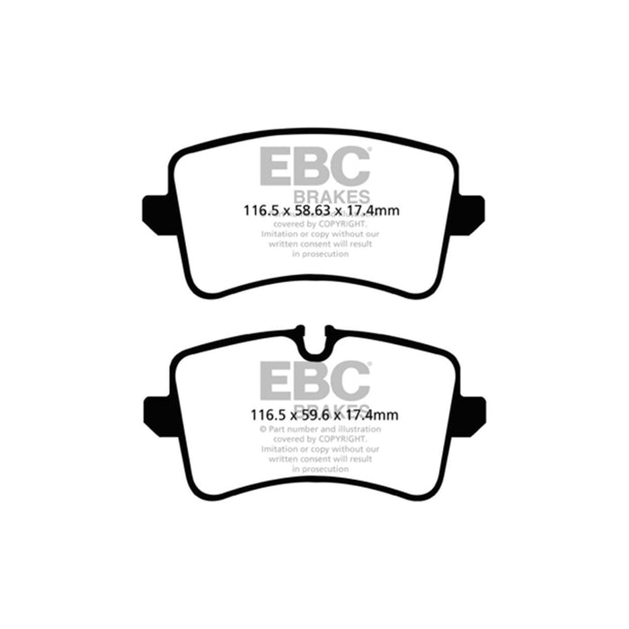 EBC 11 Audi A6 2.0 Turbo Ultimax2 Rear Brake Pads EBC