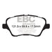 EBC 13+ Ford Fiesta 1.6 Turbo ST Yellowstuff Front Brake Pads EBC