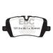 EBC 13+ Land Rover Range Rover 3.0 Supercharged Yellowstuff Rear Brake Pads EBC