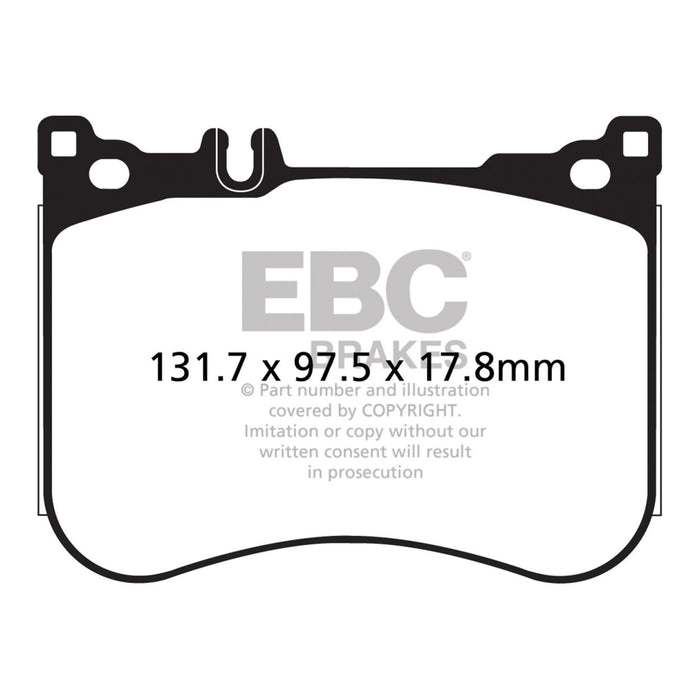 EBC 14+ Mercedes-Benz S550 4.7 Twin Turbo AMG Sport Pkg Yellowstuff Front Brake Pads EBC