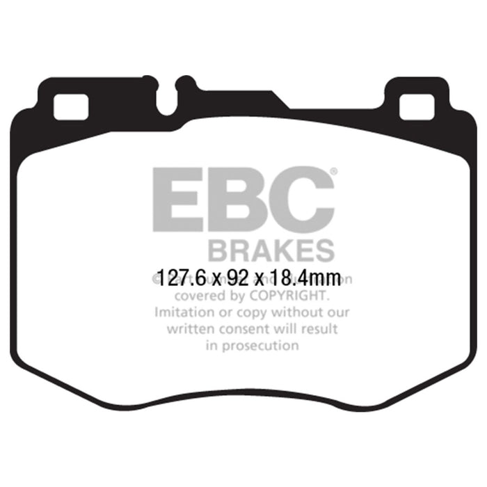 EBC 15-16 Mercedes-Benz C400 (W205) 3.0 Twin Turbo 4-Matic Yellowstuff Front Brake Pads EBC