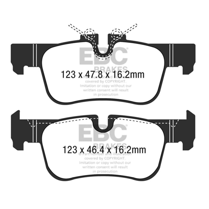 EBC 16-18 BMW X1 Yellowstuff Rear Brake Pads EBC