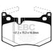 EBC 15-17 Lexus RC F / 16-18 Lexus GS F Yellowstuff Rear Brake Pads EBC