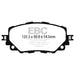 EBC 15-17 Mazda Miata MX-5 Yellowstuff Front Brake Pads EBC