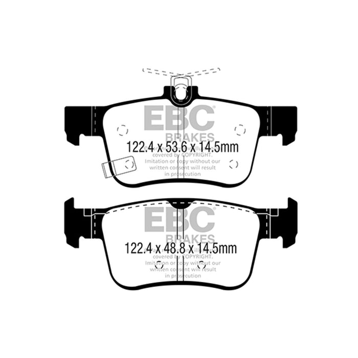 EBC 2016+ Honda Civic Coupe 1.5L Turbo Greenstuff Rear Brake Pads EBC