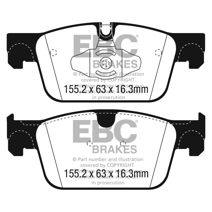 EBC 2017+ Volvo S90 2.0L Turbo Redstuff Front Brake Pads EBC