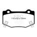 EBC 16+ Cadillac ATS-V 3.6 Twin Turbo Yellowstuff Rear Brake Pads EBC