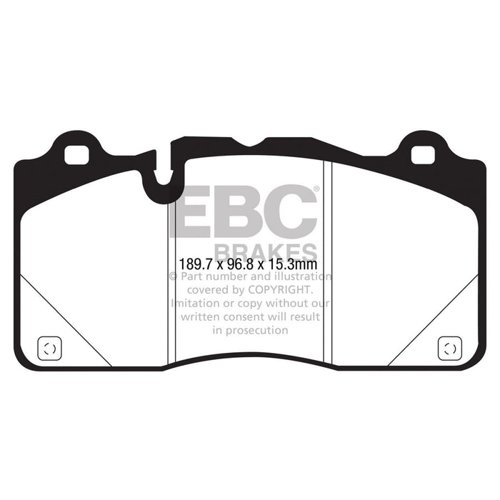 EBC 16-18 Cadillac CTS-V Redstuff Ceramic Low Dust Front Brake Pads EBC