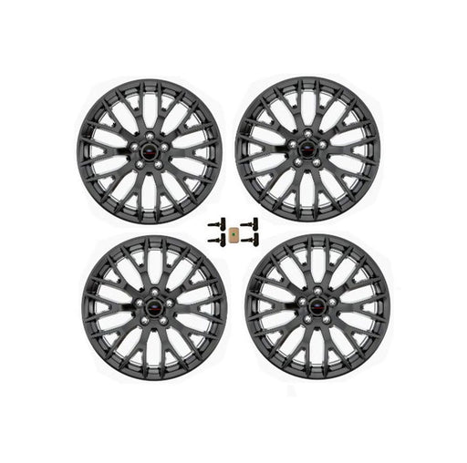 Ford Racing 15-16 Mustang GT 19X9 and 19X9.5 Wheel Set with TPMS Kit - Matte Black