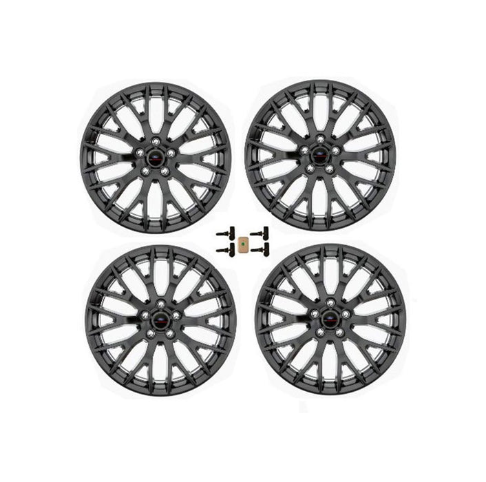 Ford Racing 15-16 Mustang GT 19X9 and 19X9.5 Wheel Set with TPMS Kit - Matte Black