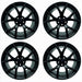Ford Racing 15-20 Mustang19x10.5in & 19x11in Wheel Kit w/TPMS - Matte Black