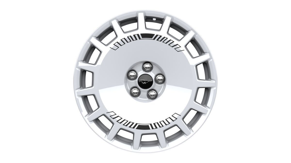 Ford Racing 21-24 Mustang Mach-E Gloss White Rally Wheel Kit