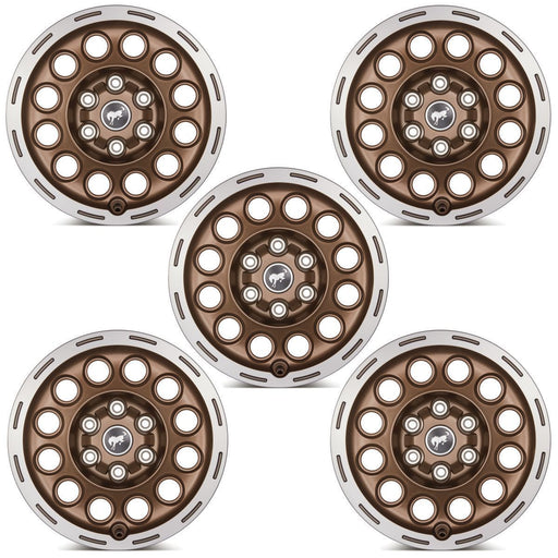 Ford Racing 21-23 Bronco 17x8.0 Wheel Kit -Sinister Bronze