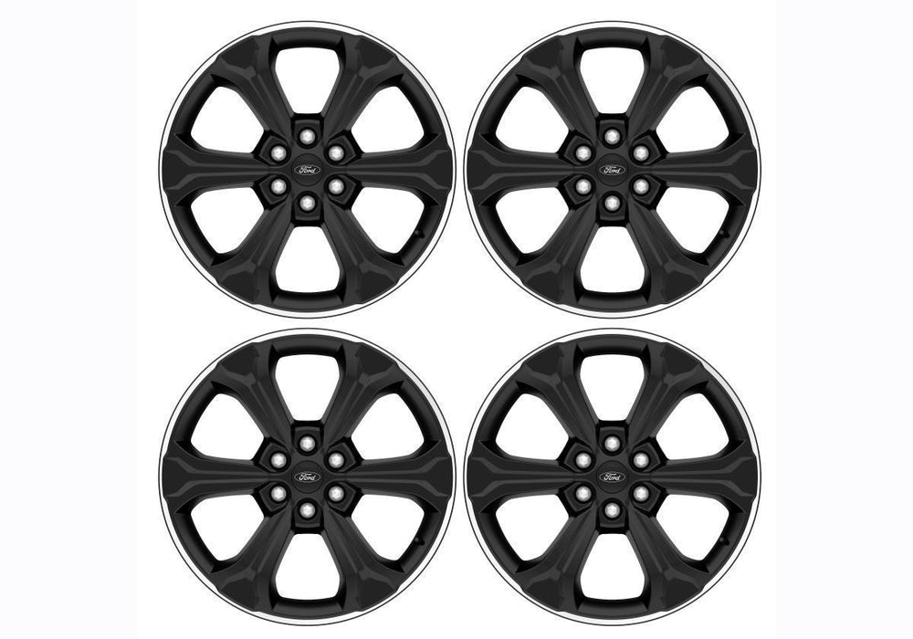 Ford Racing 15-23 F-150 22in Wheel Kit - Black w/Machined Face