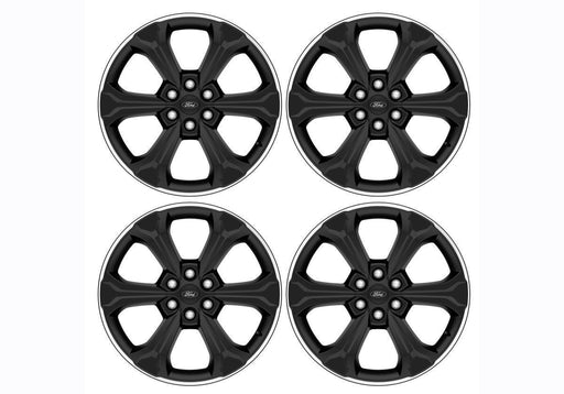 Ford Racing 15-23 F-150 22in Wheel Kit - Black w/Machined Face