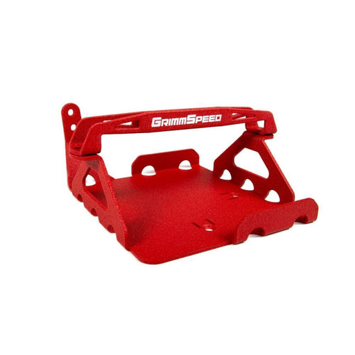 GrimmSpeed 08-14 Subaru WRX STI Lightweight Battery Mount Kit - Red