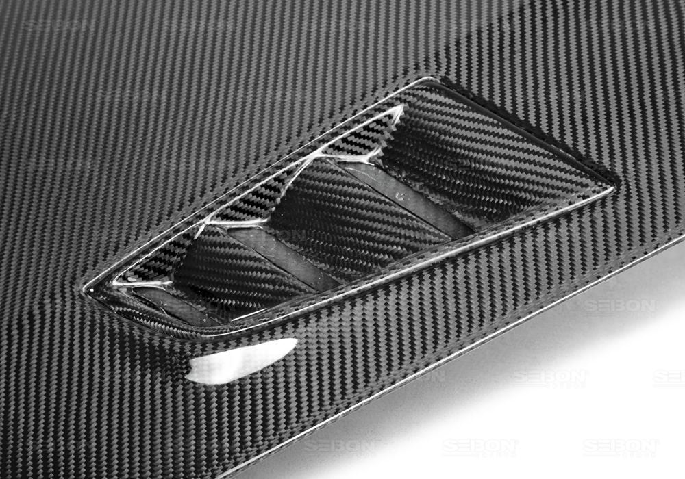 Seibon 06-07 Honda Civic 4 Door MGII-Style Carbon Fiber Hood Seibon