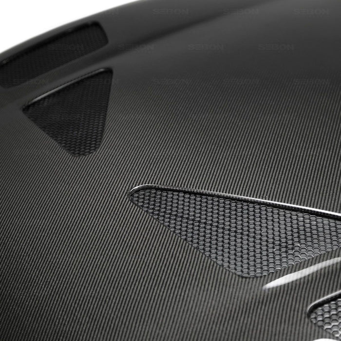 Seibon 93-98 Toyota Supra (JZA80L) TR Style Carbon Fiber Hood Seibon