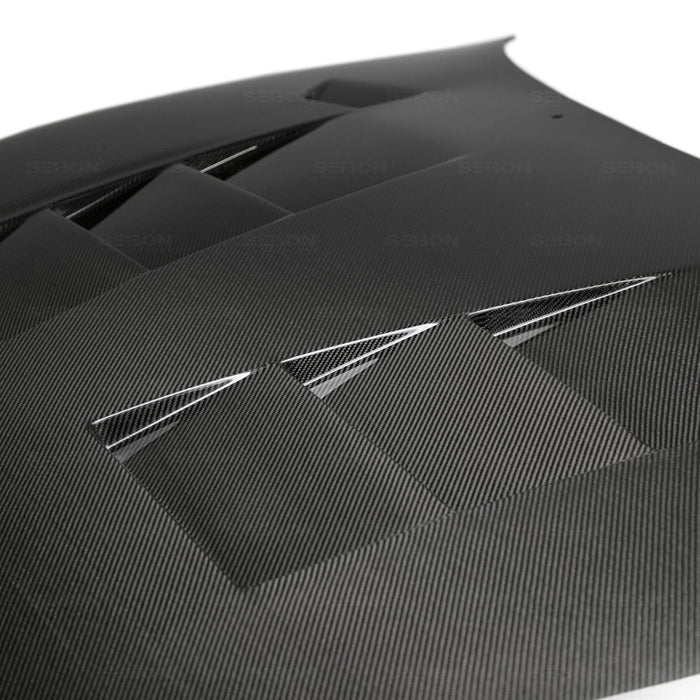 Seibon 93-98 Toyota Supra (JZA80L) TS Style Carbon Fiber Hood Seibon