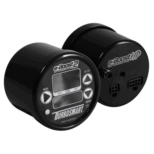 Turbosmart eBoost2 HP - 60mm Black Face/Black Bezel 120psi Boost Controller w/ 4 Port Solenoid