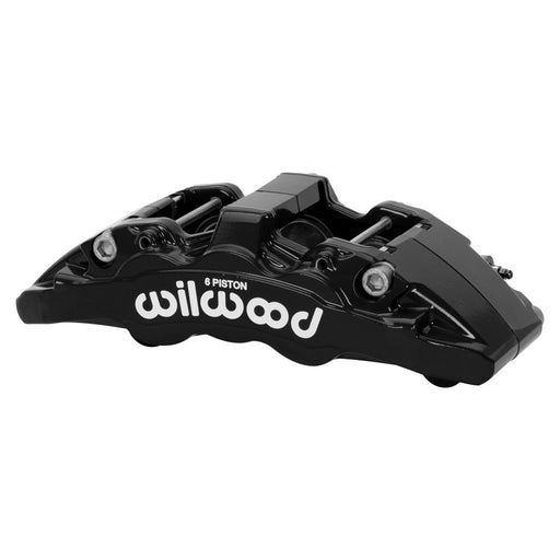 Wilwood Caliper-Aero6-L/H - Black 1.75/1.62/1.62in Pistons 1.25in Disc