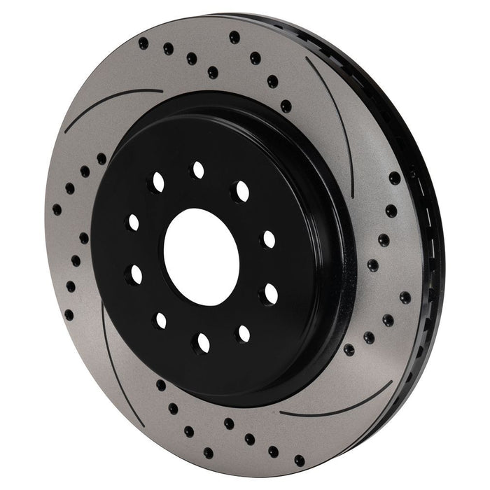 Wilwood SRP Drilled & Slotted Performance Rotor - Right Hand Side - Black Electro Coat