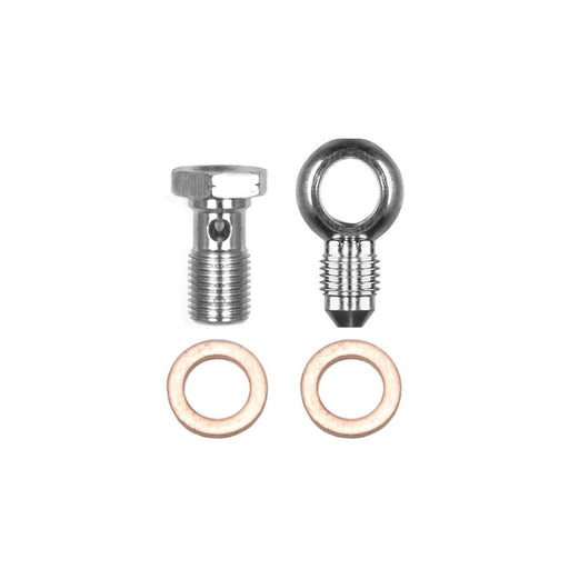 Wilwood Banjo Fitting Kit -3 male to 10mm-1.00 Banjo Bolt & Crush Washers (1 qty)