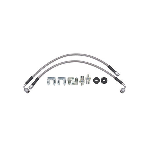 Wilwood 16in OAL Flexline -3 Hose to M10 x 1.00 to -3 Female Outlet 90 DEG 1/8 NPT