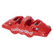 Wilwood Caliper - Aero4-DS Forged Four-Piston Caliper Black 1.38in Piston 1.10in Rotor - Red