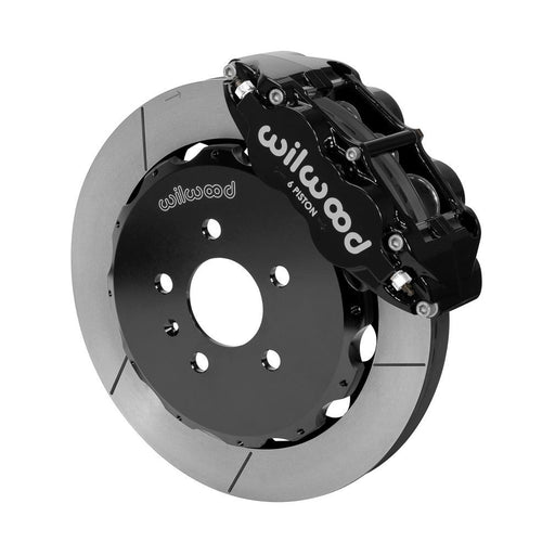 Wilwood 03-08 Audi A4 Forged Narrow Superlite 6R Front Big Brake Kit 12.88in Rotor Dia (Black)