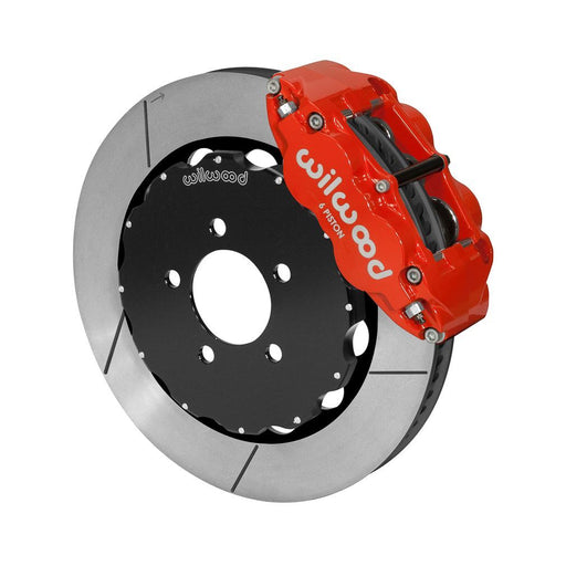 Wilwood 03-11 Crown Victoria Forged Narrow Superlite 6R Front Brake Kit w/ Slotted GT Rotor - Red