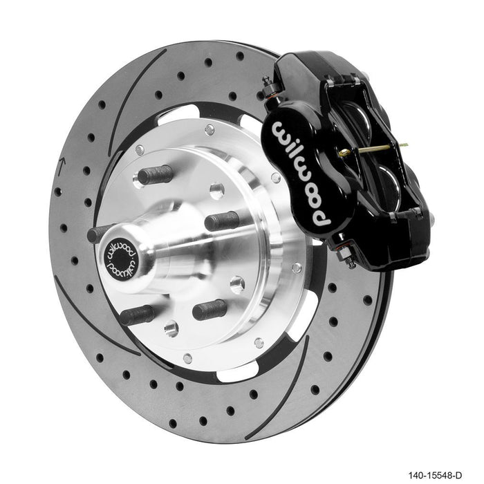 Wilwood 55-57 Chevrolet Bel Air Forged Dynalite Front Big Brake Kit - Black