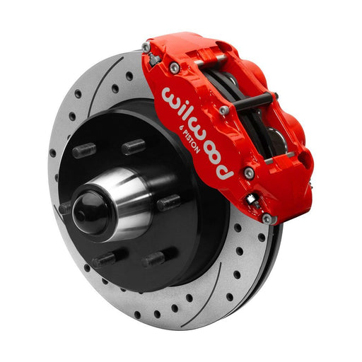 Wilwood Narrow Superlite 6R Big Brake Front Brake Kit 96-87 Chevy & GMC C10/C15 - Red
