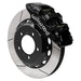 Wilwood 99-12 Porsche 911(996/997) Aero6 Front Brake Kit Slotted 14.00in Rotor W/Lines - Black