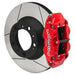 Wilwood 99-12 Porsche 911(996/997) Superlite 4R Rear Brake Kit Slotted 14.00in Rotor W/Lines - Red