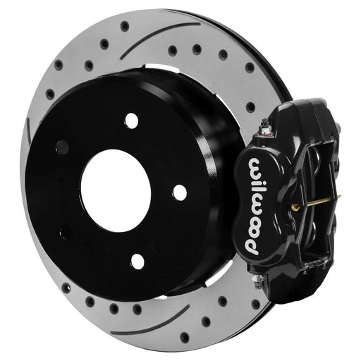 Wilwood 88-98 Chevy Silverado Forged Dynalite 12.19x0.81 Drill/Slot Rear Drum to Disc Conv. - Black