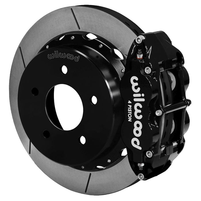 Wilwood 88-98 Chevy Silverado Superlite 4R 12.88x1.10in GT Slotted Rear Drum to Disc Conv. - Black