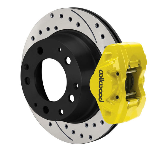 Wilwood 84-89 Porsche 911 D31 11.42in. Rear Brake Kit w/ Flex Lines - Drilled Rotors (Yellow)