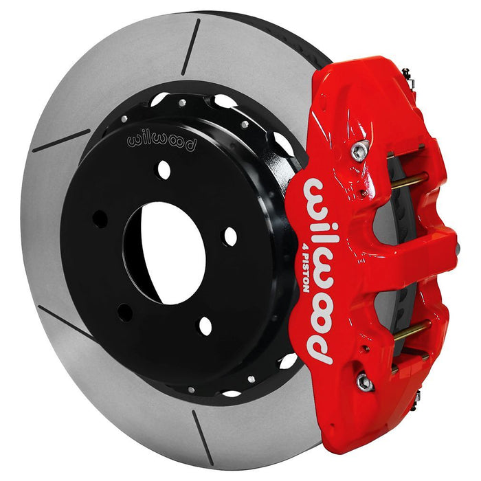 Wilwood 88-98 GM C1500 Aero4 Rear Brake Kit 14in Rotor - Red