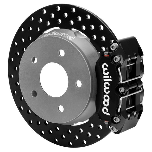 Wilwood 22-23 Polaris RZR Turbo Dynapro 4R Rear Brake Kit w/ 11.25in Drilled Rotors - Black